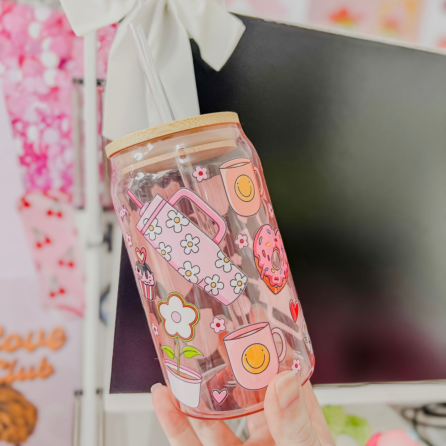 Girly Pink Plastic Cup