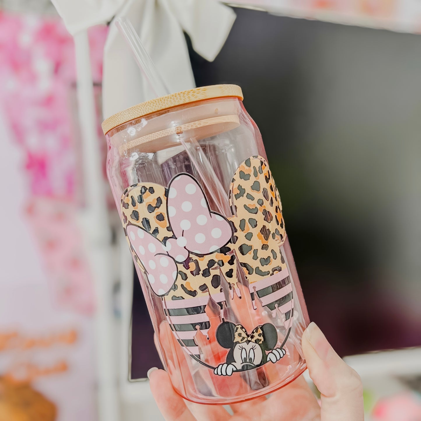 Minnie Mouse Pink Plastic Cup