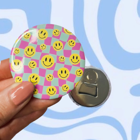 Magnetic Bottle Opener - Smiley