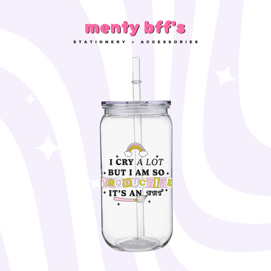 I Cry A Lot Glass