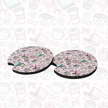 Car Coasters - Bookish Vibes