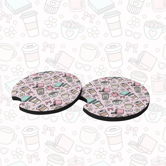 Car Coasters - Bookish Vibes