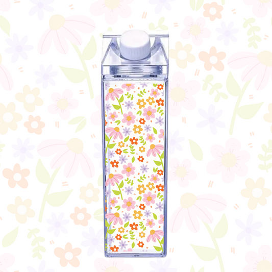 Milk Carton bottle | Flowers | Cute | Demure | Girlie