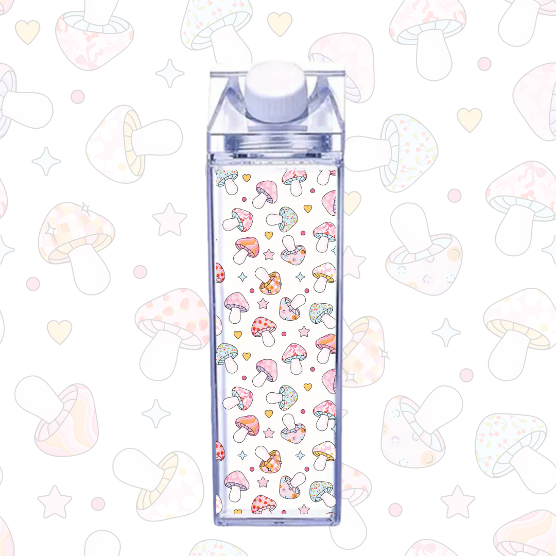 Milk Carton bottle | Shrooms | Cute | Demure | Girlie