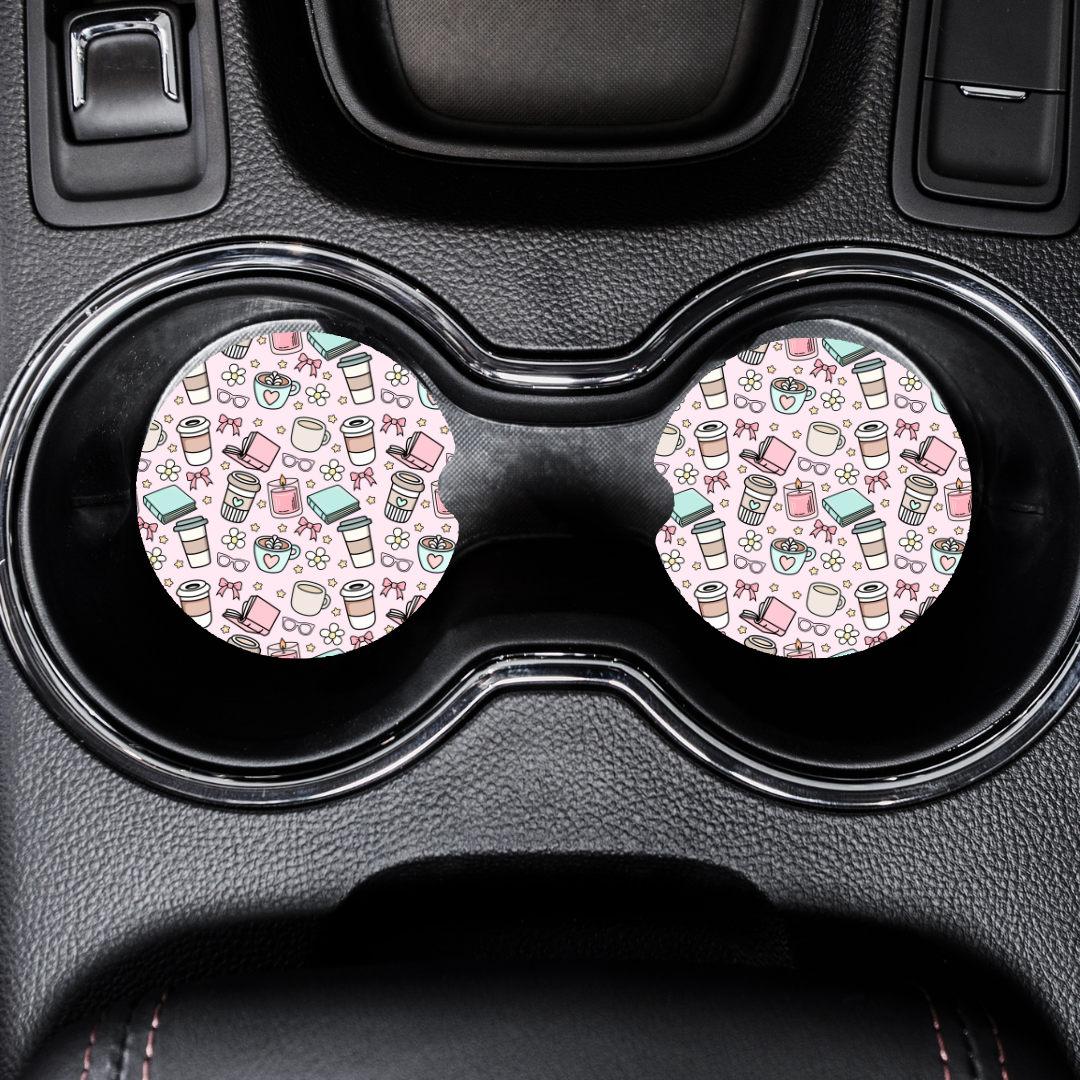 Car Coasters - Bookish Vibes