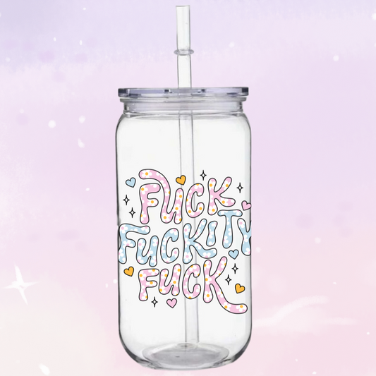 F**kity Glass Cup | Humour | Funny | Cute