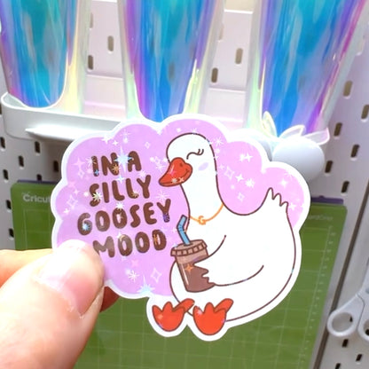 Silly Goosey Mood Holo Sticker