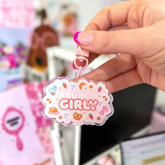 Brunch Girly Keychain