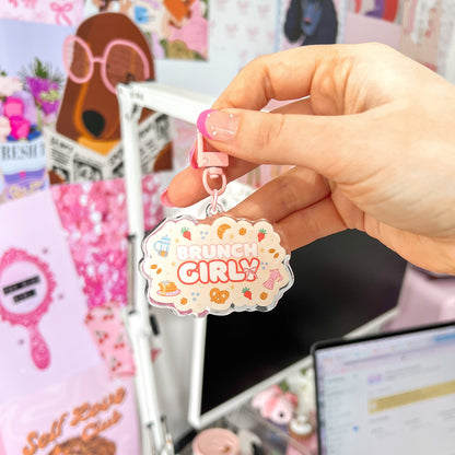 Brunch Girly Keychain