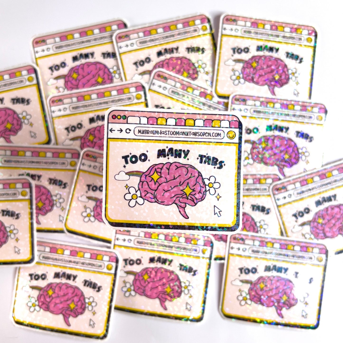 Too Many Tabs Sticker