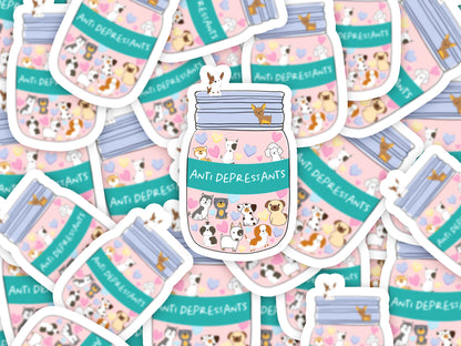 Anti-Depressants Sticker