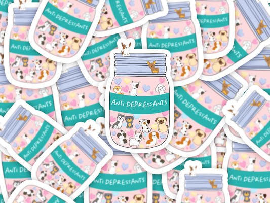 Anti-Depressants Sticker