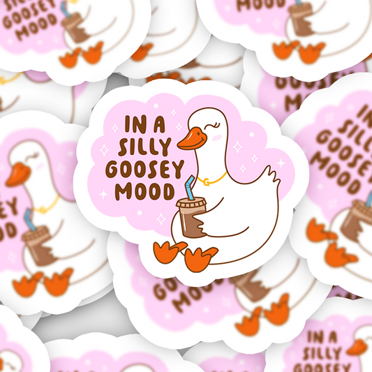 Silly Goosey Mood Holo Sticker