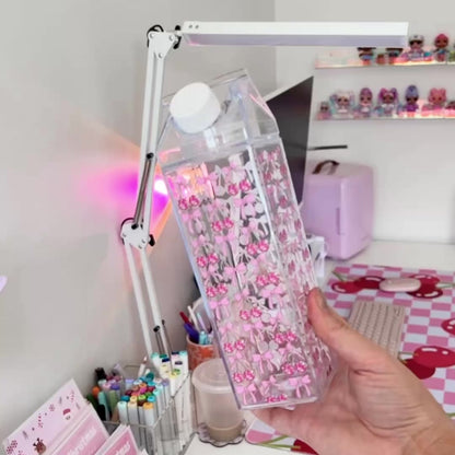 Milk Carton bottle | Cherry Bow | Cute | Demure | Girlie