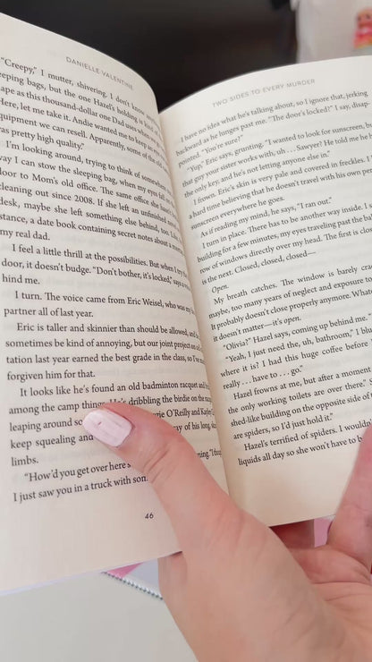 Romance Bookstore Magnetic Bookmark | Demure | Romance book | Pink